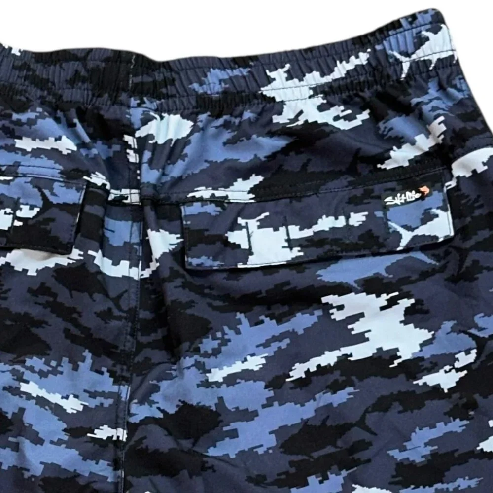 SALT LIFE Journey Boardshorts Swim Bottom Board Shorts Blue 30 Bathing Suit Pool